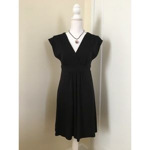 Black Cotton Midi Dress S